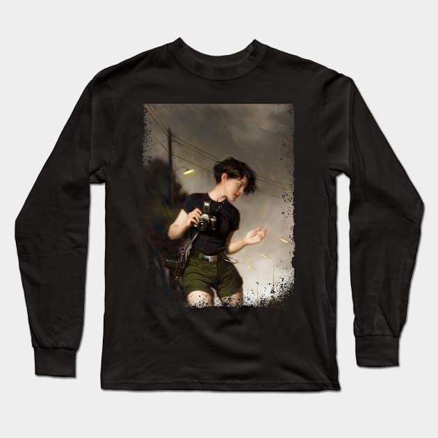 Key Art Distressed - Heartworm Long Sleeve T-Shirt by vincent adinolfi